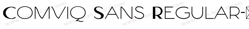 Comviq Sans Regular字体转换
